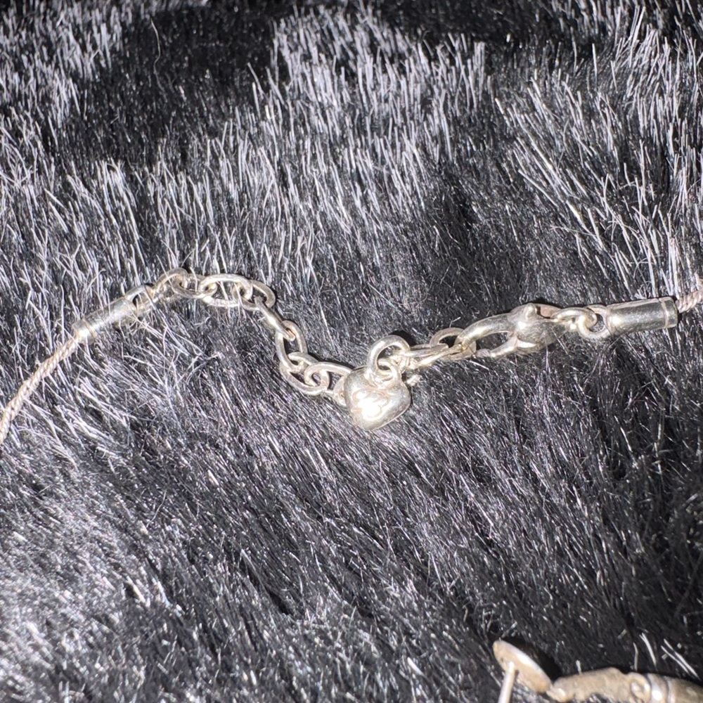 Chic Silver Circle Charm Necklace - image 4